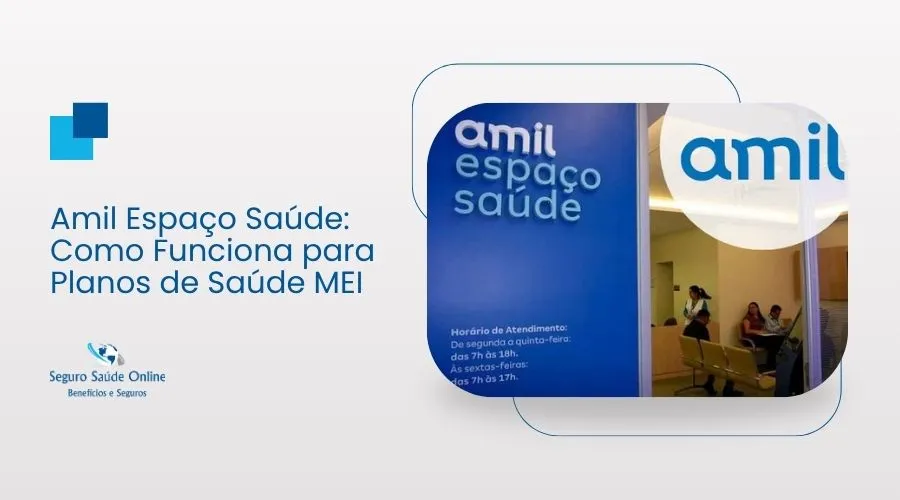 Equipe médica multidisciplinar prestando atendimento em uma unidade do Amil Espaço Saúde