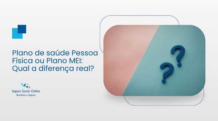Documentos de contrato de plano de saúde comparando pessoa física com pessoa jurídica MEI
