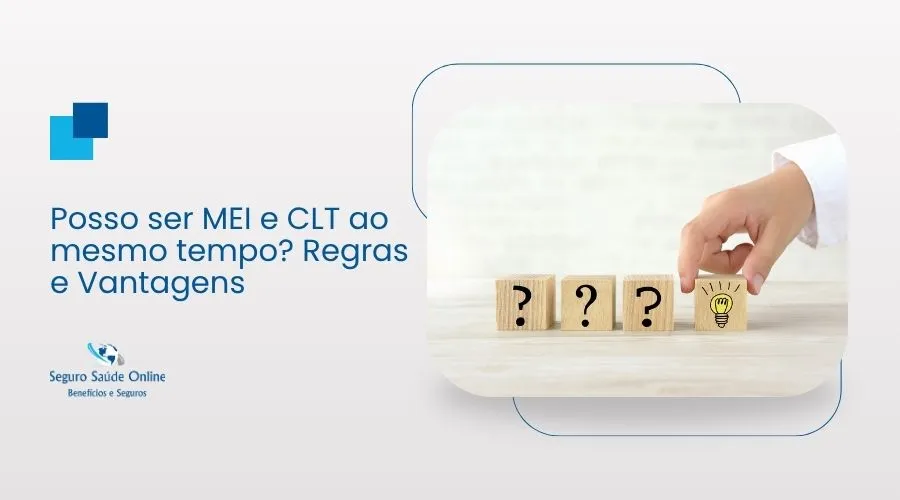 Profissional com carteira de trabalho assinada e documentos de registro CNPJ MEI, conciliando ambas as funções