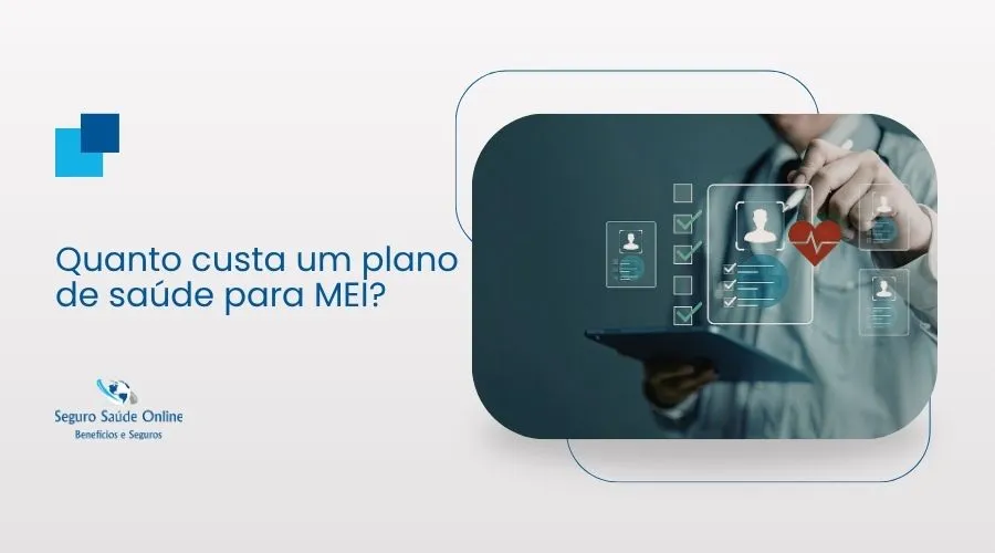 Empreendedor calculando quanto custa um plano de saúde para MEI comparando tabelas
