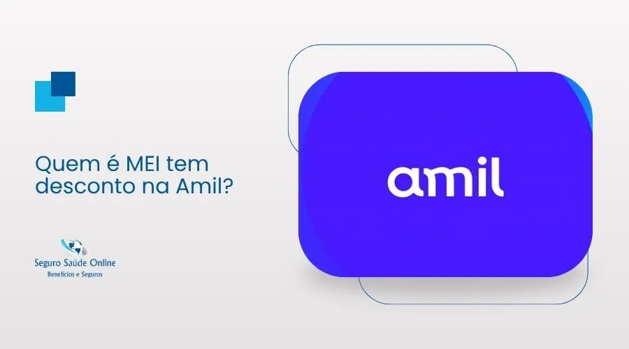 Guia mostrando que quem é MEI tem desconto na Amil e as tabelas de preços