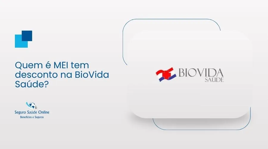 Guia mostrando que quem é MEI tem desconto na BioVida Saúde e as tabelas de preços